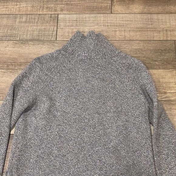 Garnet Hill 100% Cashmere Pullover Sweater Gray Mock/Turtleneck Womens Size XS - Picture 8 of 10